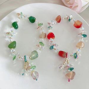 Crystal Stone Water Drop Beads Bracelet Lucky Bracelet
