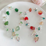 Crystal Stone Water Drop Beads Bracelet Lucky Bracelet