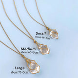 Crystal Stones Necklace Holder Chain Wire Cage Gem Stone Keeper Pendant Holder