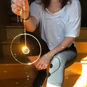 Crystal Sun Catcher Hanging Prisms Rainbow Maker Chime Gift