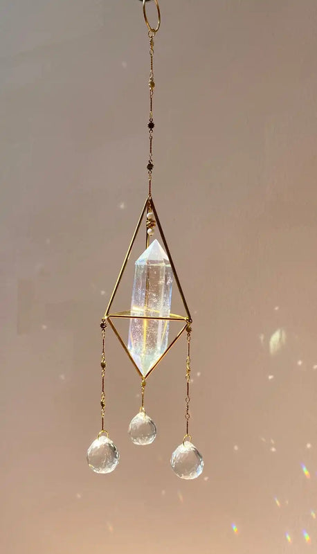 Amethyst Sun Catcher Crystal Light Catcher for Good Luck