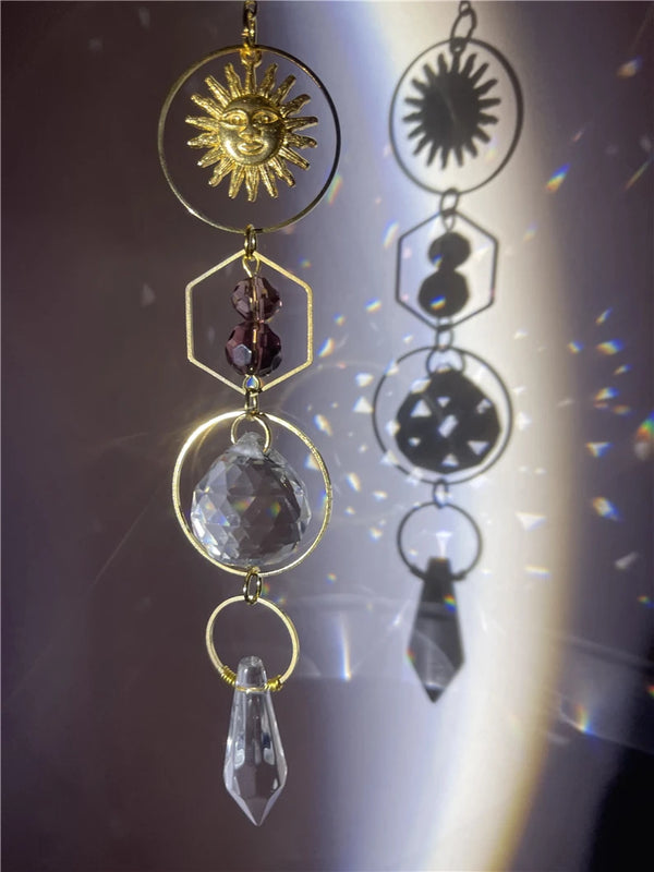Crystal Sun Catcher Window Hanging Decor Car Prism Decoration