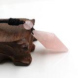 Natural Reiki Healing Crystal Point Stone Pendant Necklace