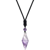 Natural Reiki Healing Crystal Point Stone Pendant Necklace