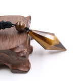 Natural Reiki Healing Crystal Point Stone Pendant Necklace