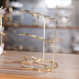 Crystal Tiara Crown Headband Display Rack Metal Princess Crown Stand Holder