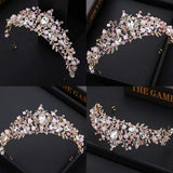 Crystal Tiara Crown Headband Bride Wedding Hair Accessories