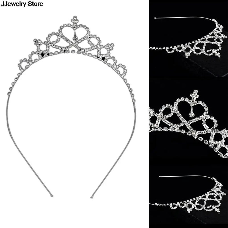 Crystal Tiara Hoop Headband 1PC Baby Girls Princess Bridal Crown Hair Band