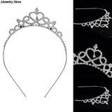 Crystal Tiara Hoop Headband 1PC Baby Girls Princess Bridal Crown Hair Band
