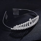Crystal Tiara Wedding Hair Crown Queen Pageants Headband Bridal Rhinestone Bride