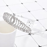 Crystal Tiara Wedding Hair Crown Queen Pageants Headband Bridal Rhinestone Bride