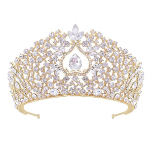 Crystal Rhinestone Pageant Crowns Baroque Headbands for Women
