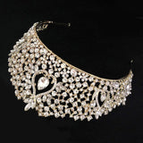 Crystal Rhinestone Pageant Crowns Baroque Headbands for Women