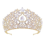 Crystal Rhinestone Pageant Crowns Baroque Headbands for Women