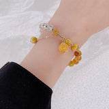 Crystal Tiger's Eye Stone Bracelet Women's Jewelry