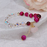 Crystal Tiger's Eye Stone Bracelet Women's Jewelry