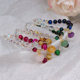 Crystal Tiger's Eye Stone Bracelet Women's Jewelry