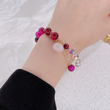 Crystal Tiger's Eye Stone Bracelet Women's Jewelry