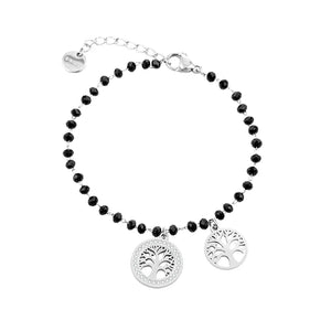 Tree Of Life Charm Bracelet Stainless Steel Pendant Beads Chain Bracelet