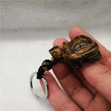 Crystal Turtle Pendant Charm Rhinestone Key Chain
