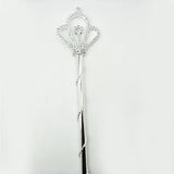 Crystal Wand Gold/Silver Princess Scepter King Queen Bridal Wedding