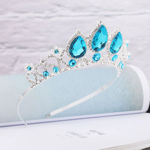 Crystal Rhinestone Tiara Crown for Girls Bling Pearl Headband