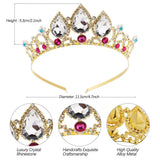 Crystal Rhinestone Tiara Crown for Girls Bling Pearl Headband