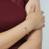 Crystal CZ Stainless Steel Bangle Bracelet Wedding Party Jewel