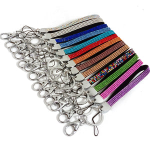 Crystal Wrist Strap Keyring Car Key Chain Ring