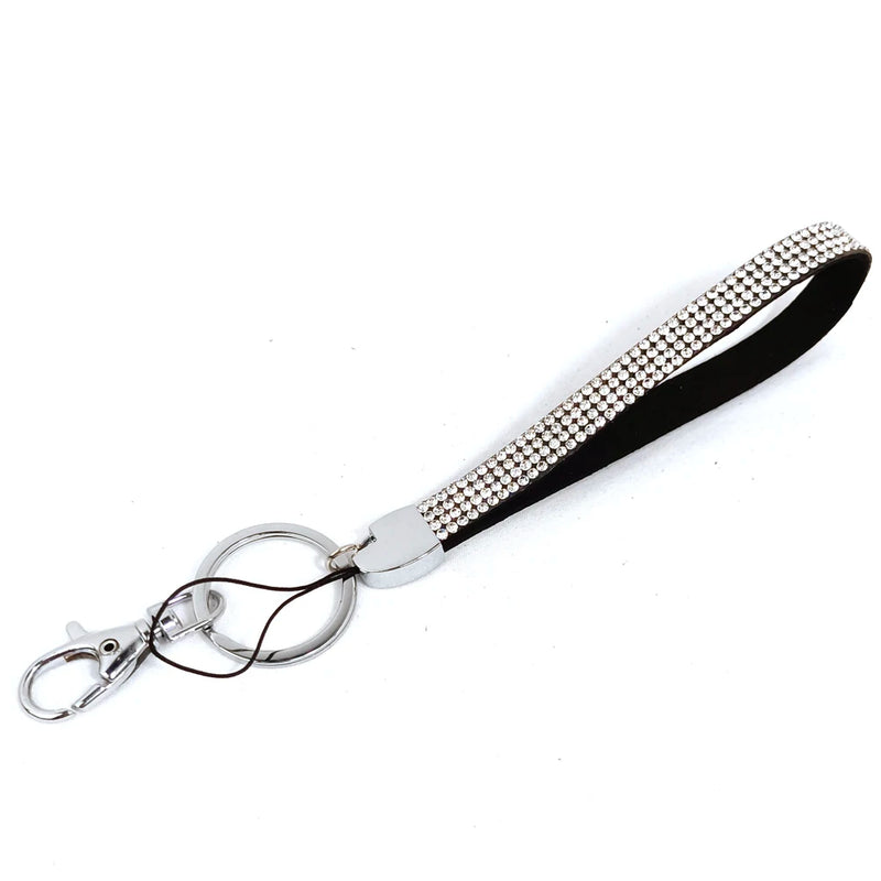 Crystal Wrist Strap Keyring Car Key Chain Ring