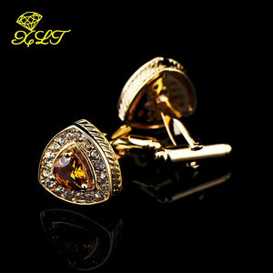 Crystal Zircon Cufflinks French Shirt Gravel Jewelry