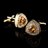 Crystal Zircon Cufflinks French Shirt Accessories