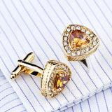 Crystal Zircon Cufflinks French Shirt Accessories