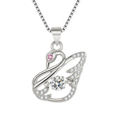 18k Rose Gold Filled Zircon Pendant Necklace for Women