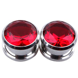 Zircon Flesh Tunnel Plug Ear Piercing Gauge Expander Jewelry Zirconia Earring