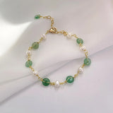 Fresh Crystal Beads Pearl Bracelet for Bestie Birthday