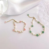 Fresh Crystal Beads Pearl Bracelet for Bestie Birthday