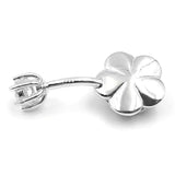 CZ Flower Belly Ring Navel Piercing 925 Silver Women Sexy Jewelry