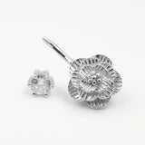 CZ Flower Belly Ring Navel Piercing 925 Silver Women Sexy Jewelry