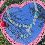 Love Potion Rose Necklace Crystal Drop Fairy Witch Core