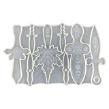 Crystal Sun Moon Sword Pendant Resin Mold for Jewelry Crafts