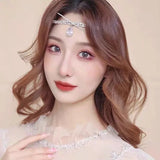 Crystal Forehead Dance Head Chain Ladies Headdress