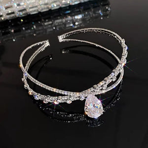 Crystal Forehead Dance Head Chain Ladies Headdress