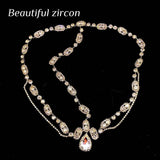 Crystal Forehead Bridal Hair Chain Headdress Rhinestone Wedding Jewelry