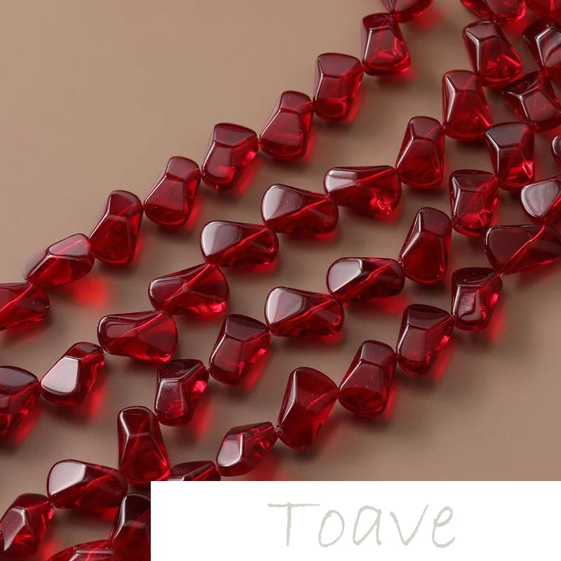 Crystal Glass Irregular Bead Jewelry Making Set