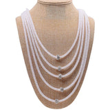 Crystal Charm Statement Necklace for Women