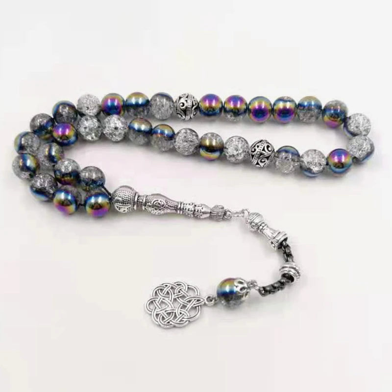 Crystal tasbih Style misbaha 33 beads bracelet muslim Eid Adha accessories
