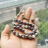 Crystal tasbih Style misbaha 33 beads bracelet muslim Eid Adha accessories