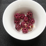 Natural Garnet Pendant - Crystal Ball Woven Pendant