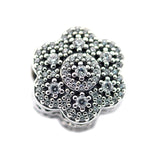 Clear CZ Charm 925 Silver Beads For Jewelry Making
